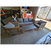 Image 2 : Outdoor Patio Furniture Set With Sofa, Two Armchairs, and Coffee Table