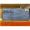 Image 2 : Kvifon Ceiling Fan with RGB Lights, Model 8226-RGB, 46 Inch