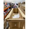 Image 3 : Rectangular Wooden Storage Chest With Sliding Panel Opening 36 x 18 x 18 inches