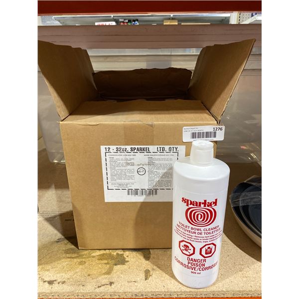 Sparkel Toilet Bowl Cleaner, 12 Bottles, 32 fl oz Each