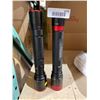 Image 1 : Lot of 2 Infinity X1 Rechargeable Flashlight Model 7000 with Red Accents
