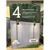 Image 2 : 4 Solar Post and Wall Accent Lights with 30 Lumens Output