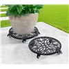 Image 1 : Plant Caddy 2 Pack with Steel Construction and Wheel Locks