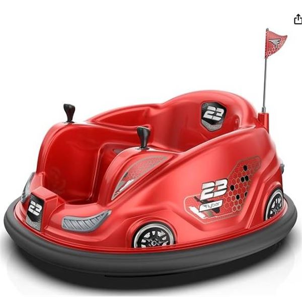 Flybar 12V Battery Powered Bumper Car XL With Dual Joystick Steering