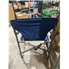 Image 2 : Timber Ridge Folding Camping Chair With Side Table and Cup Holder