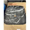 Image 2 : Rectangular Black Marble Vessel Sink with Gray Veins, Model #1345 15 3/4″ diameter, 15 1/4 
