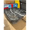 Image 3 : Rectangular Black Marble Vessel Sink with Gray Veins, Model #1345 15 3/4″ diameter, 15 1/4 