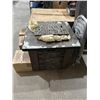Image 1 : Outdoor Gas Fire Pit Table With Stone Finish and Control Panel