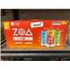 Image 1 : Zoa Energy Drink Assorted Flavors 18 x 355 mL Cans (6.39 L)