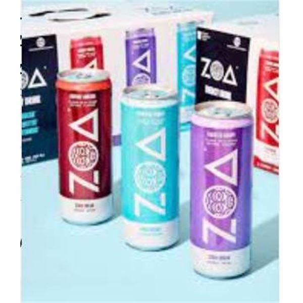 Zoa Energy Drink Variety Pack, Zero Sugar, 18x355mL Cans