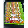 Image 1 : Lot of 12 Fun Dip Candy Packs, 40.5g Each, Cherry, Orange, and Grape Flavors