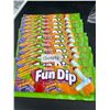 Image 1 : Lot of 12 Fun Dip Candy Packs, 40.5g Each, Cherry, Orange, and Grape Flavors