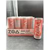 Image 1 : Zoa Energy Drink 12-Pack White Peach Zero Sugar, 355 mL Cans