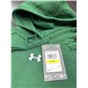 Image 2 : Under Armour Green Hooded Sweatshirt With Drawstring Size Medium