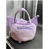 Image 2 : Sanrio Kuromi Plush Bag Featuring Embroidered Logo and Character Design