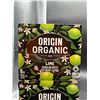 Image 2 : Origin Organic Lime Sparkling Water 355 mL x 12