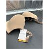 Image 2 : Womenâ€™s Beige Bra with Leopard Print Lining, Size 30DD