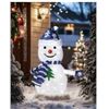 Image 1 : Pasapair 2FT Pre-Lit Pop-Up Snowman â€“ Outdoor Christmas Decoration with Built-in