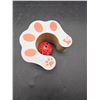 Image 2 : Cat Paw-Themed Scratcher with Built-in Rolling Red Ball Toy