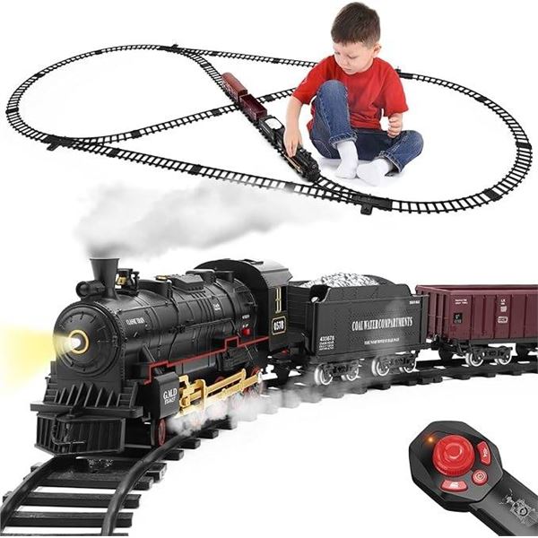 R/C Rail Steam Train 2.4GHz Electric Toy for Ages 3+