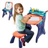 Image 1 : Art Painting Learning Table with Chair and Accessories for Ages 3+