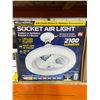 Image 2 : Bell + Howell Socket Air Light with Adjustable Fan and 2100 Lumens
