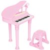 Image 1 : Losbenco Toddler Piano with Stool â€“ Model X004BR1EVN, Pink