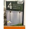 Image 2 : Naturally Solar Accent Lights, Solar Post/Wall, Set of 4