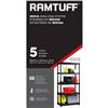 Image 1 : Ramtuff Resin Shelving System With 5 Levels, Black