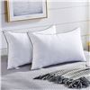 Image 1 : George Courey Inc. L838 King-Size Pillows Lot of 2Â