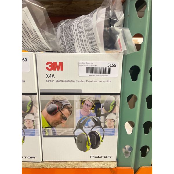 3M X4A Ear Muffs and Virtua CCS Safety Glasses with Foam Gasket