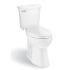 Image 1 : Glacier Bay Power Flush Two-Piece High-Efficiency Toilet in White