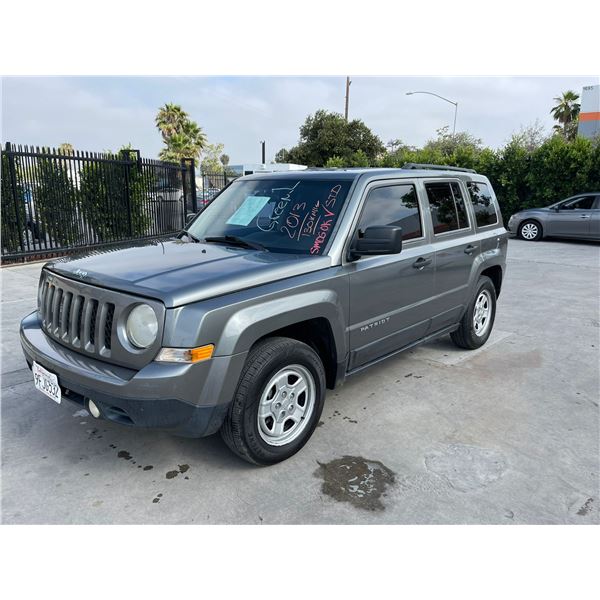 JEEP PATRIOT 2013 T-REPO-SMOG-2 DAYS