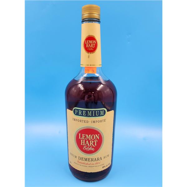 Sealed Bottle Of Premium Lemon Hart Rum 1.14L (19+)