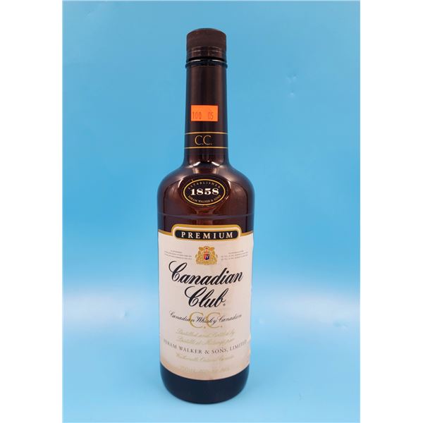 Sealed Bottle Of Premium Canadian Club Canadian Whiskey 1.14L (19+)