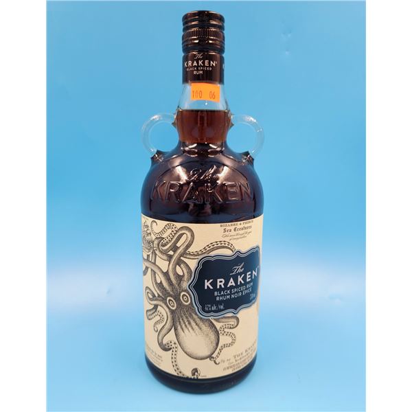 Sealed Bottle Of Kraken Black Spiced Rum 750ml (19+)