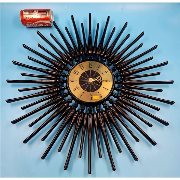 MCM Westclox Sunburst Wall Clock