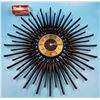 Image 1 : MCM Westclox Sunburst Wall Clock