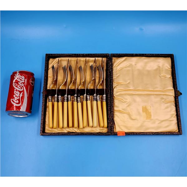 Antique Ornate Silver Plated Cutlery Set