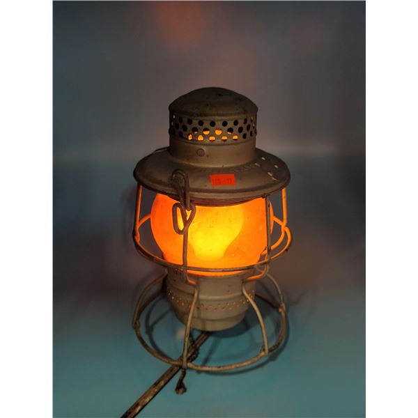Hiram L. Piper Co. Railroad Lantern Lamp (Tested & Working)