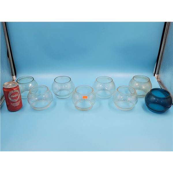 Lot Of Railroad Lantern Glasses Including Adlake Kero