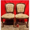Image 1 : Pair Of VTG Needlepoint Parlor Chairs