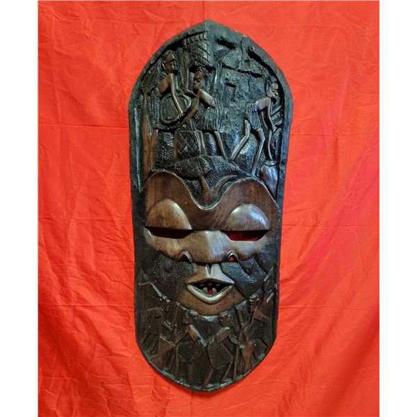 Large VTG African Hardwood Mask