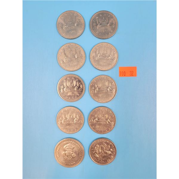 Lot Of VTG Nickle Silver Dollars