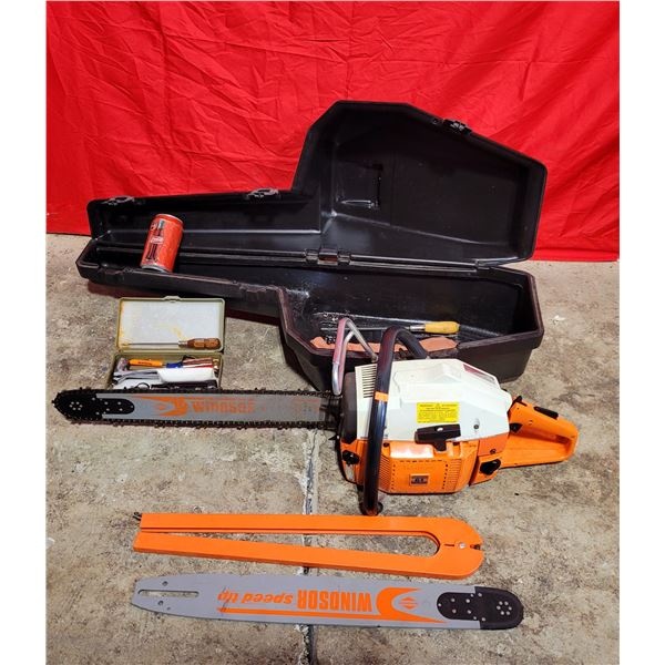 Husqvarna 61 Chainsaw w/ Case, Cover, Replacement Bar