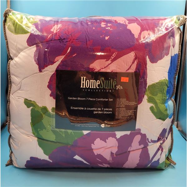 New HomeSuite Collection Garden Bloom 7-Piece Comforter Set