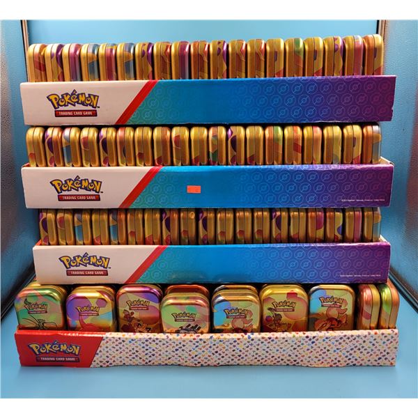 Large Lot Of Empty Pokémon Tins