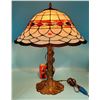 Image 1 : VTG Leaded Stained Glass Lamp