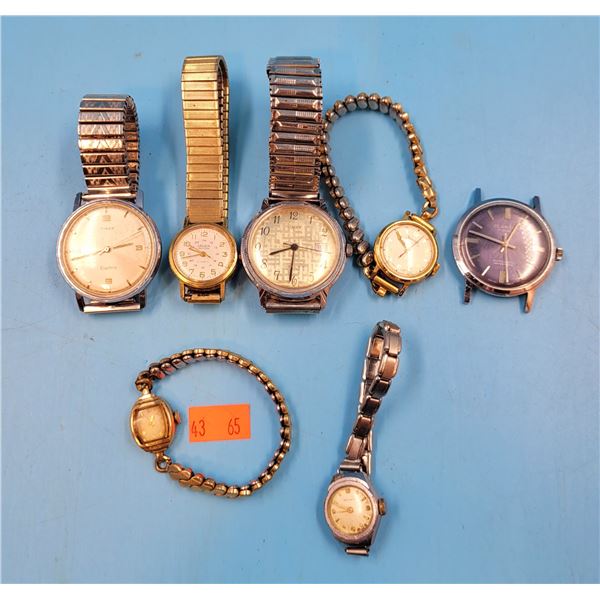 Lot Of 7 Mechanical Watches