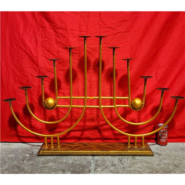Large Brass Candle Holder